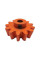 Шестерня до бетонозмішувача оранжева Китай внутр-14мм, зовн-8 см, товщина-40мм зубців-13 (д14.6)
