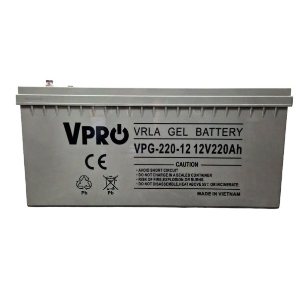 Гелевий акумулятор Volt VPRO PREMIUM 12V 220 Ah - 40002