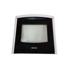 Двері духовки кухонної плити Bosch 500х460 мм, чорно-білі, Вживаний - 18571