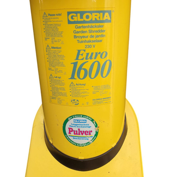 Подрібнювач гілок Gloria Euro 1600 - Б/В - 15642